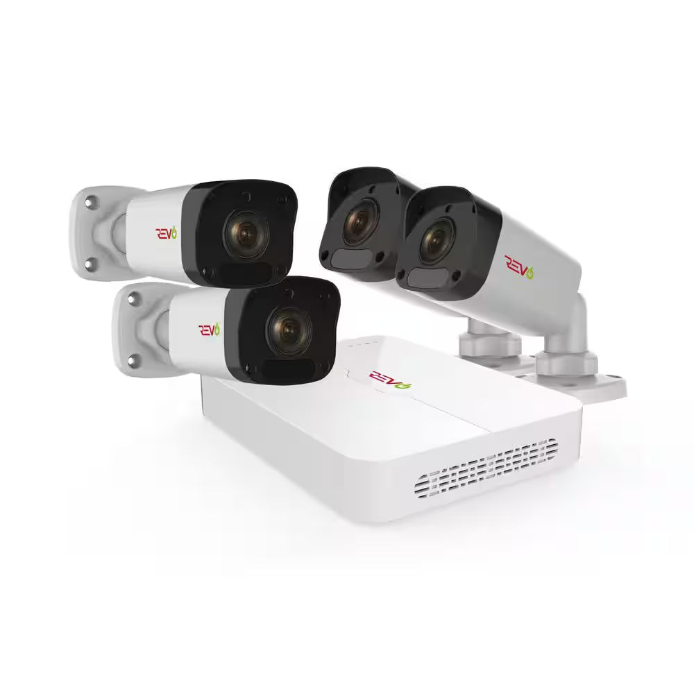 Ultra HD 8-Channel 1TB NVR Surveillance System with 4 2 Megapixel Cameras