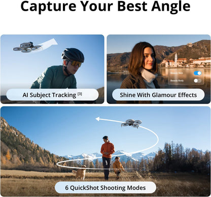 Flip with RC 2 Screen Remote Controller, Follow Me Drone with 4K UHD Camera for Adults, under 249G, 3-Axis Gimbal Stabilization, Palm Takeoff, 31-Min Flight Time Bundle with Deco Gear Accessories