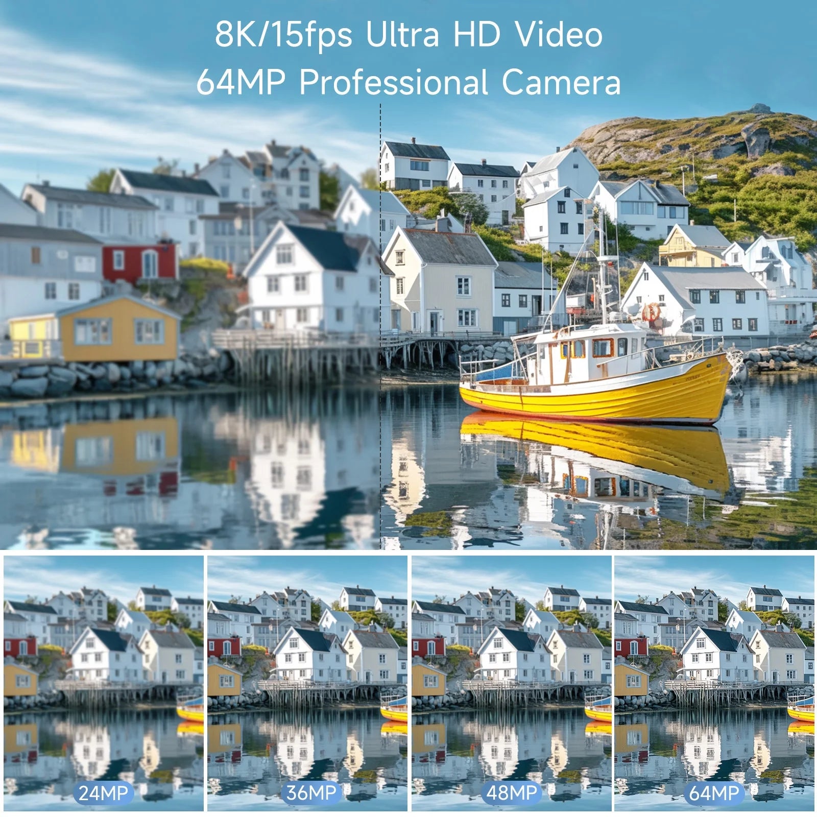 Digital Camera for Photography 8K Vlogging Camera for Youtube Dual-Lens 16X Digital Zoom Wifi Touchscreen with 3000Mah Battery & 32GB TF Card