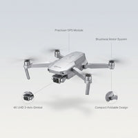 F36 GPS Mini Drone with 4K UHD Camera, 3-Axis Gimbal, RC Quadcopter, and Brushless Motor, Silver — Lifestyle