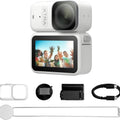 Xtra Atto Wearable 4K Action Camera (128GB), 54 G, Light and Compact, 1/1.3″ Sensor, 4K/60Fps Video, 220‑Min Max Recording, 5-Min Pre-Recording, Built-In Stabilization, 600Mb/S Fast Transfer
