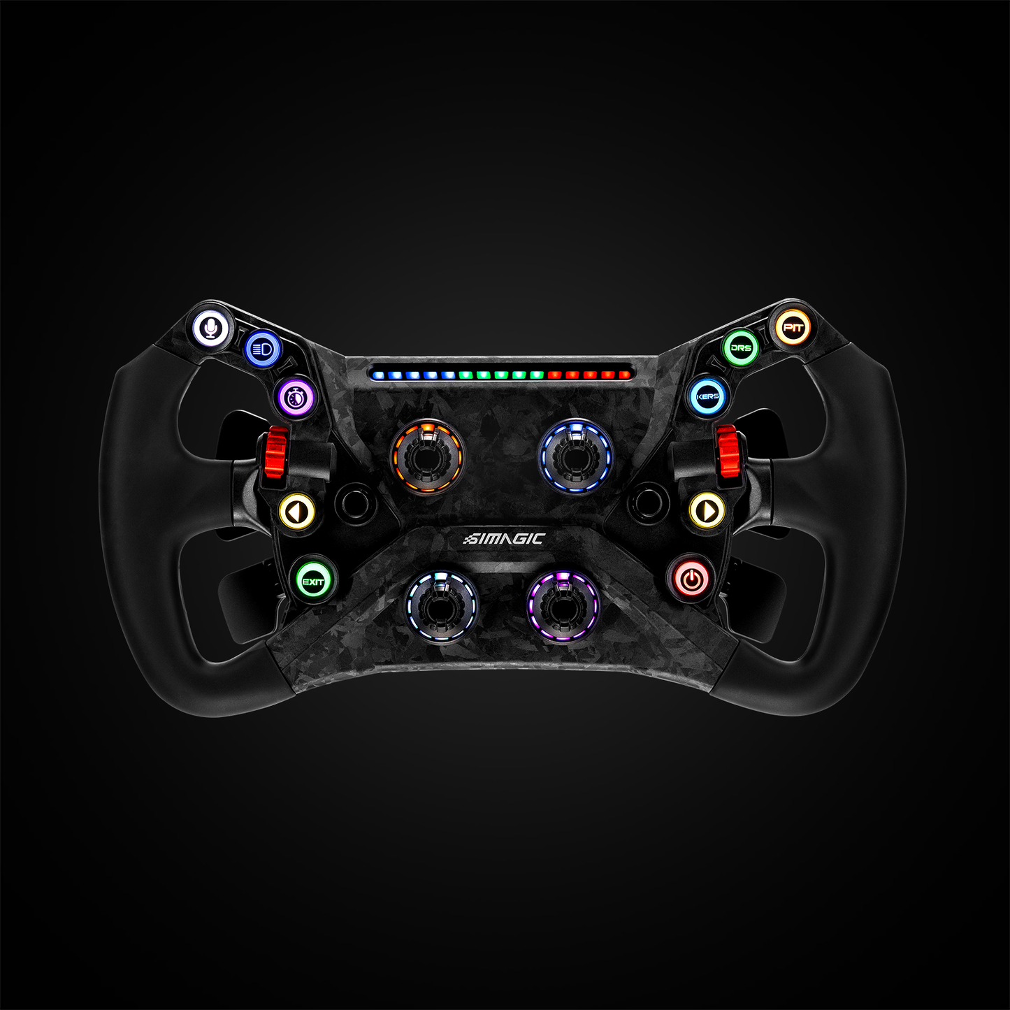SIMAGIC GT Neo 300mm Carbon Fiber Racing Wheel – RGB Buttons, Magnetic Paddles, Quick Release for Sim Racing