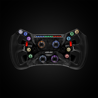 SIMAGIC GT Neo 300mm Carbon Fiber Racing Wheel – RGB Buttons, Magnetic Paddles, Quick Release for Sim Racing