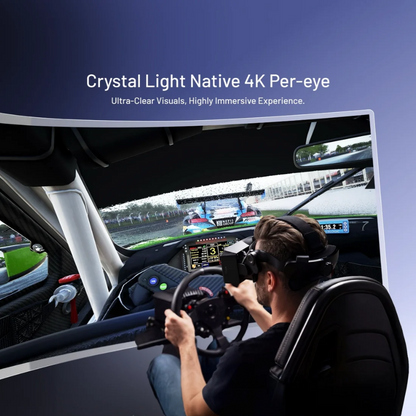 Pimax Crystal Super- The World's First Retina-Level VR Headset 57PPD with 120 degree HFOV