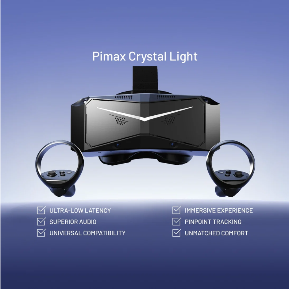 Pimax Crystal Super- The World's First Retina-Level VR Headset 57PPD with 120 degree HFOV
