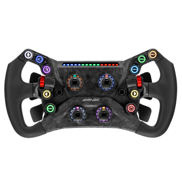 SIMAGIC GT Neo 300mm Carbon Fiber Racing Wheel – RGB Buttons, Magnetic Paddles, Quick Release for Sim Racing