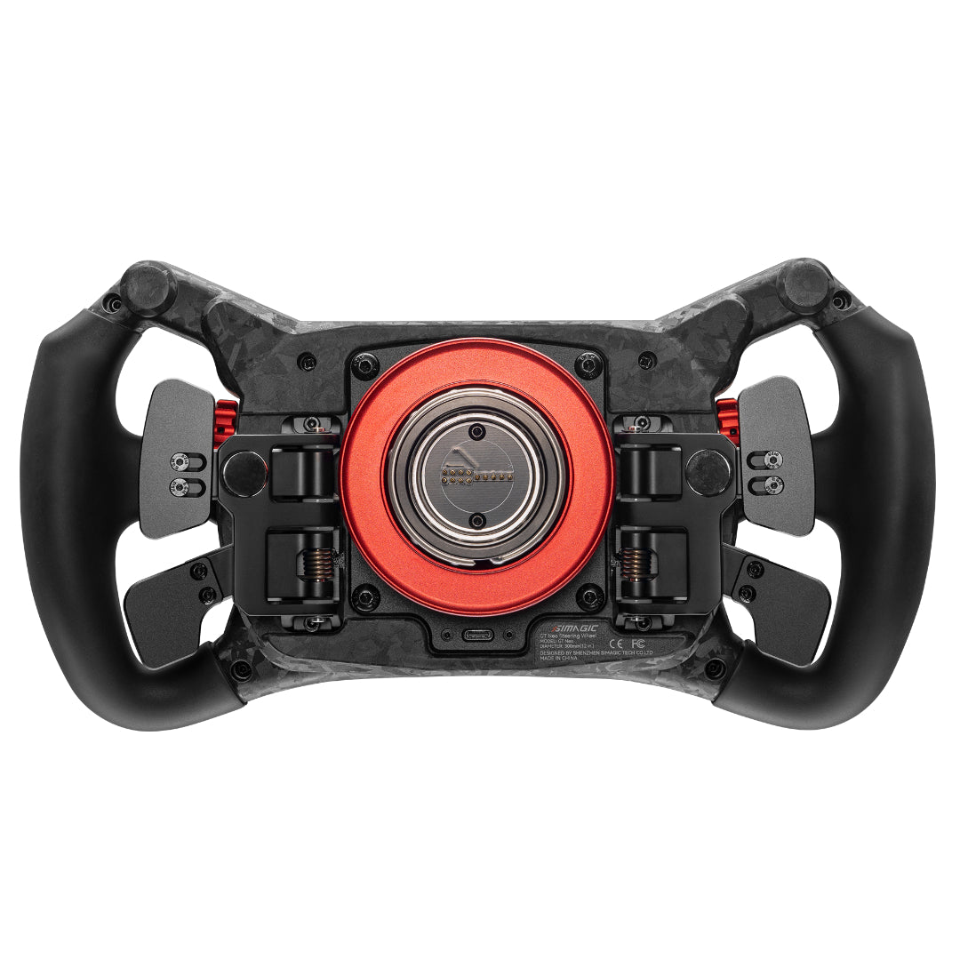 SIMAGIC GT Neo 300mm Carbon Fiber Racing Wheel – RGB Buttons, Magnetic Paddles, Quick Release for Sim Racing