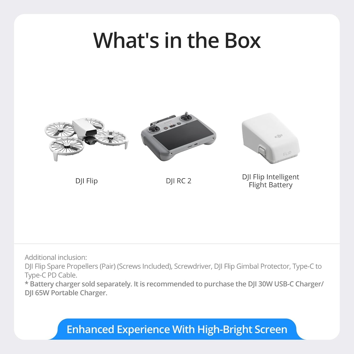 Flip with RC 2 Screen Remote Controller, Follow Me Drone with 4K UHD Camera for Adults, under 249G, 3-Axis Gimbal Stabilization, Palm Takeoff, 31-Min Flight Time Bundle with Deco Gear Accessories