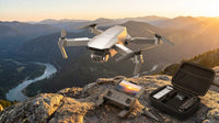 F36 GPS Mini Drone with 4K UHD Camera, 3-Axis Gimbal, RC Quadcopter, and Brushless Motor, Silver — Lifestyle