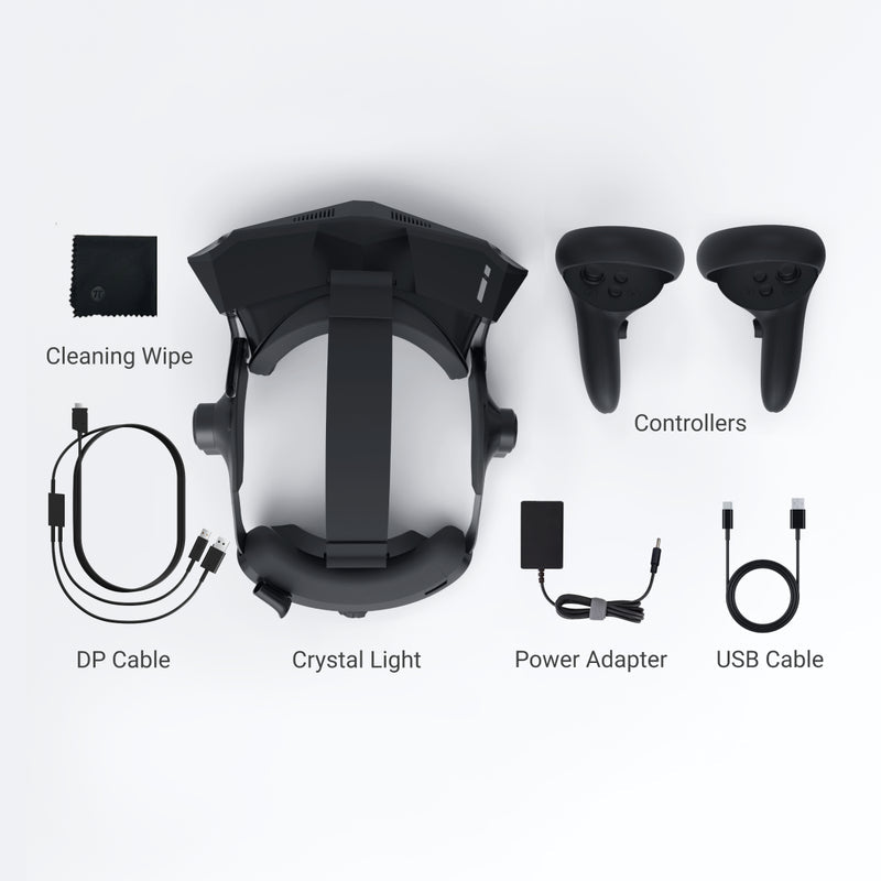Pimax Crystal Light VR Headset Virtual Reality With Controllers